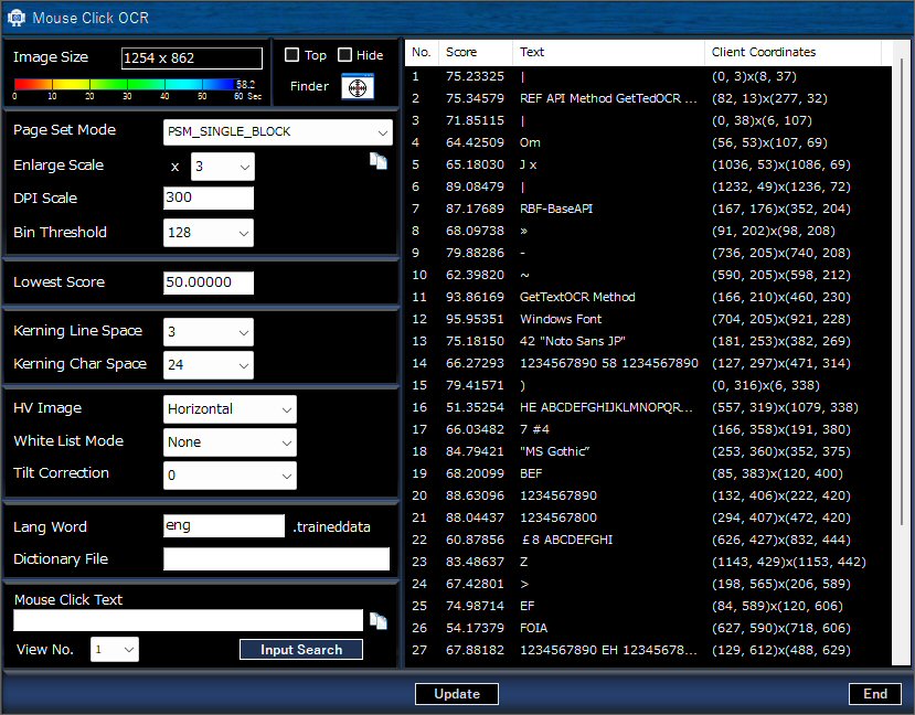 Mouse Click OCR Screen